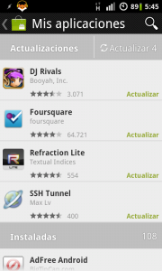 Android Market - My Apps