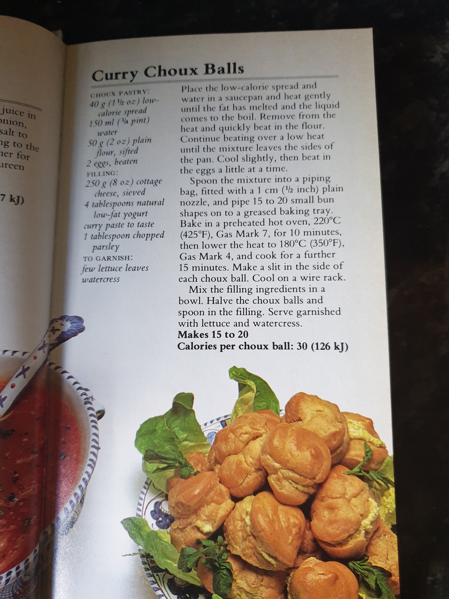 Curry Choux Balls recipe