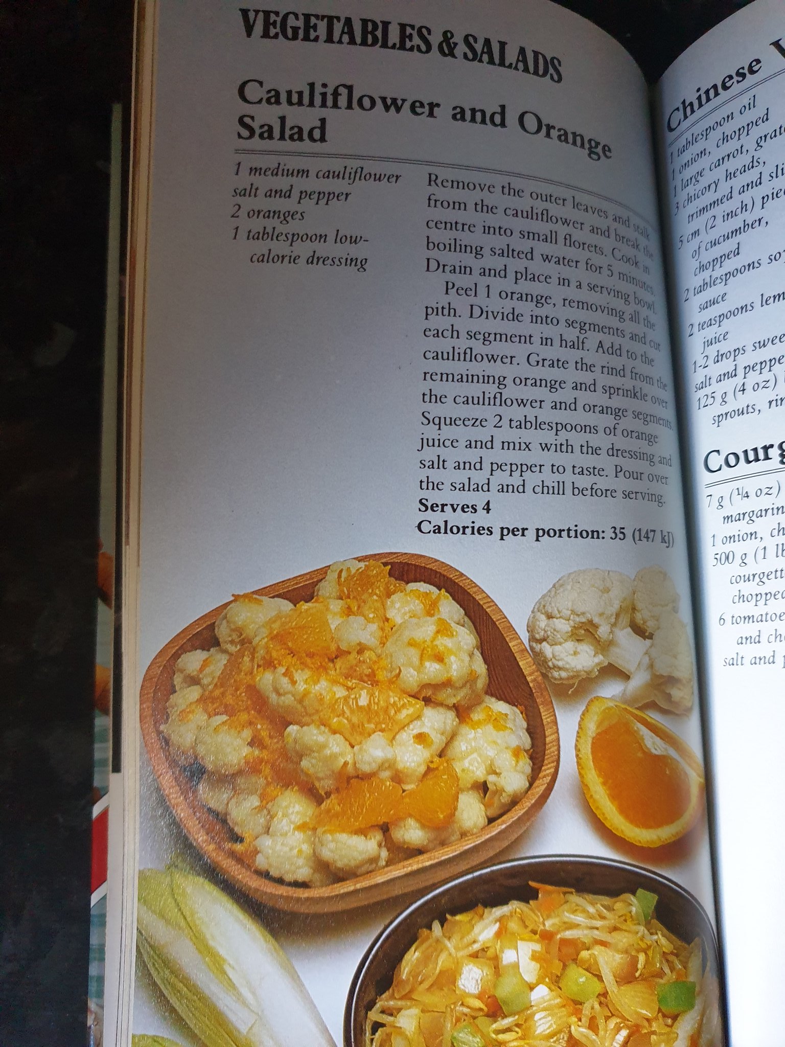 Cauliflower and Orange Salad recipe
