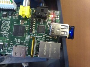 Raspberry Pi with WiFi Dongle Attached