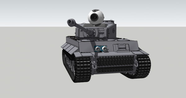 Front of Tank, showing Rangefinder