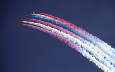 A photo of the Red Arrows