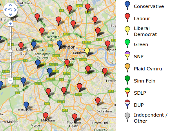 Find Your MP map