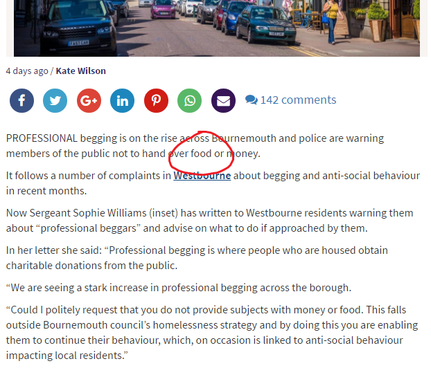 Extract from linked Bournemouth Echo page