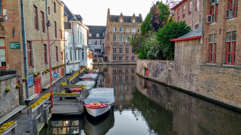 Boats tied up in the Canal