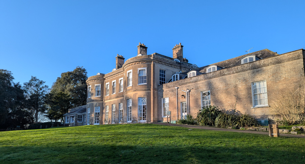 A two-storey Georgian mansion