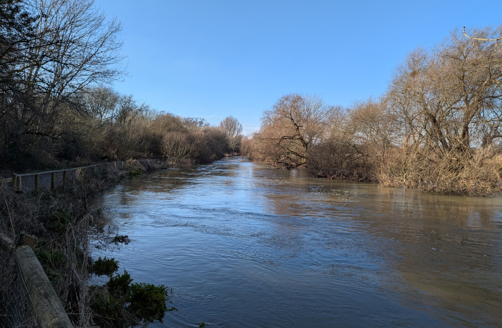 The River Stour in full flood