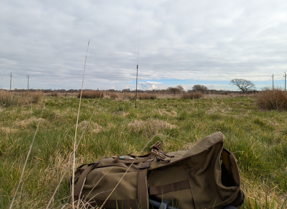 Bag and antenna in Avon Valley