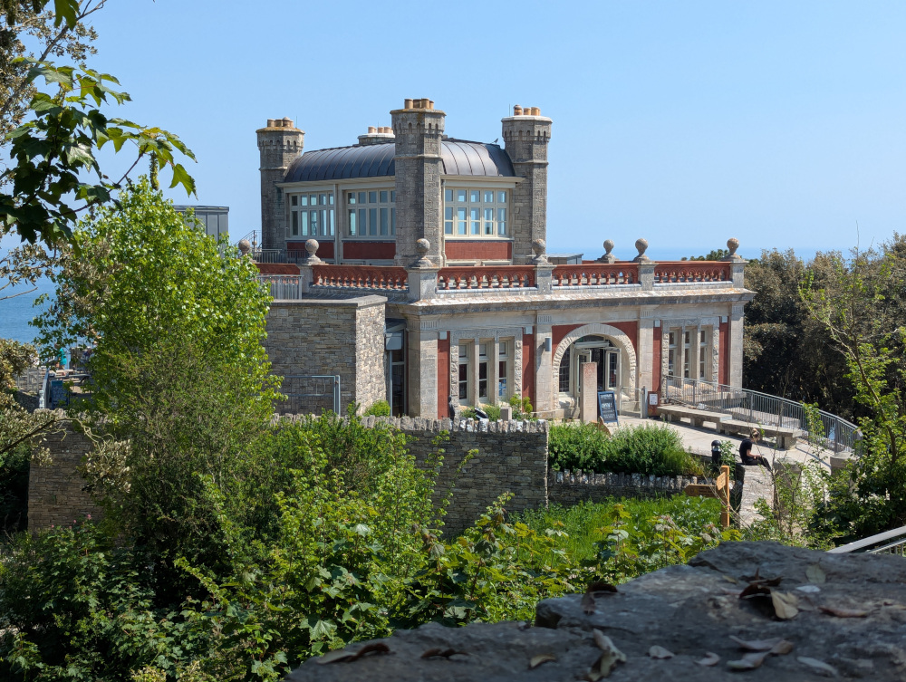 19th Century "castle"/stately home with towers and a sweeping driveway