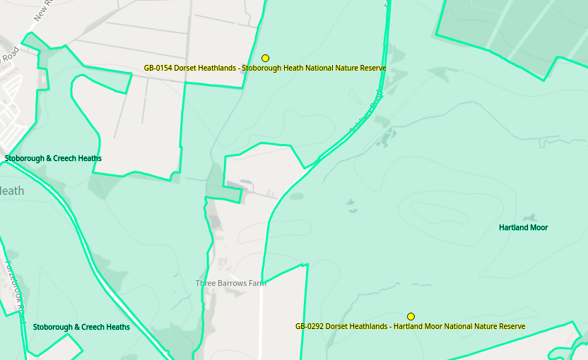 M1SDH map showing the two references nearly touching