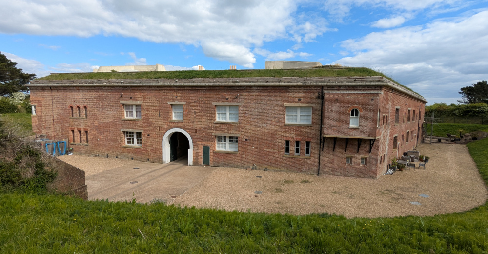 Victorian red brick fort