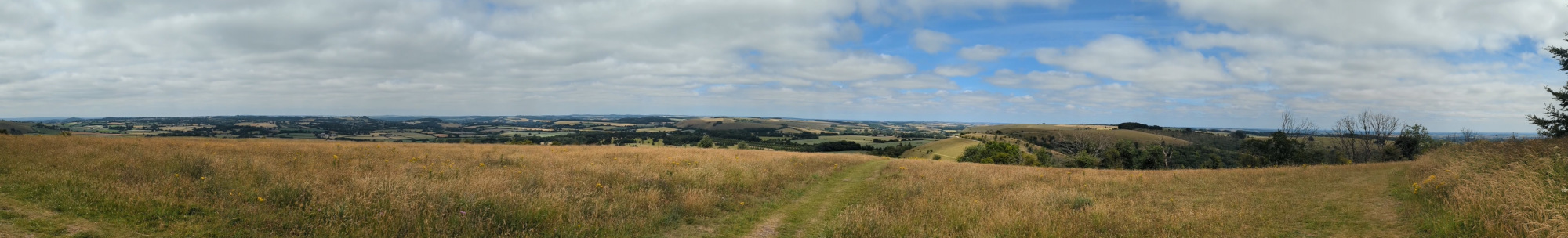 Panorama from the top of Win Green