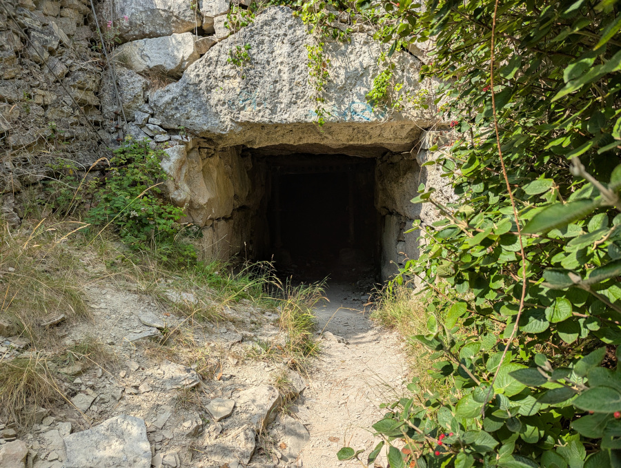 An extremely sketchy looking tunnel entrance