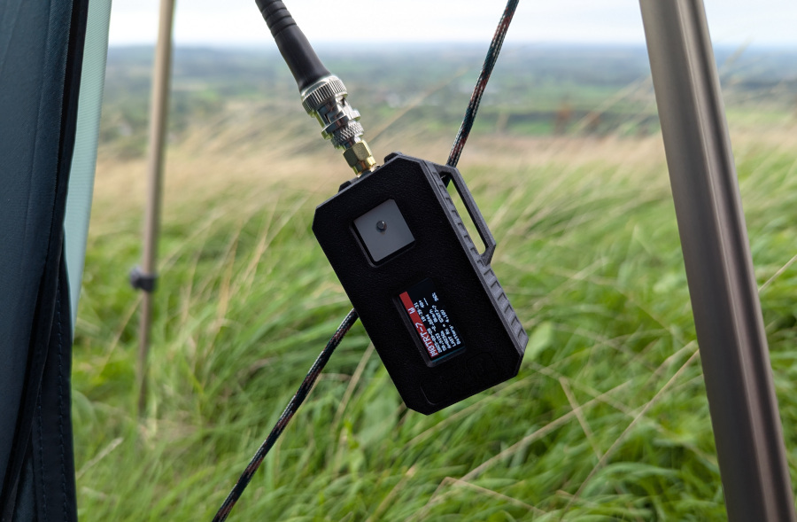 Wireless tracker on a piece of paracord
