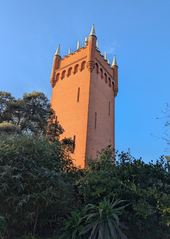Water tower in Seafield Gardens