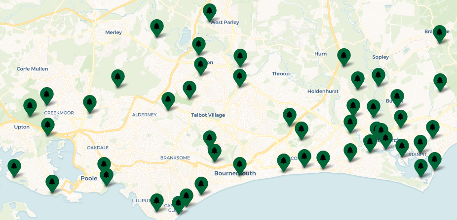 Map of activated parks