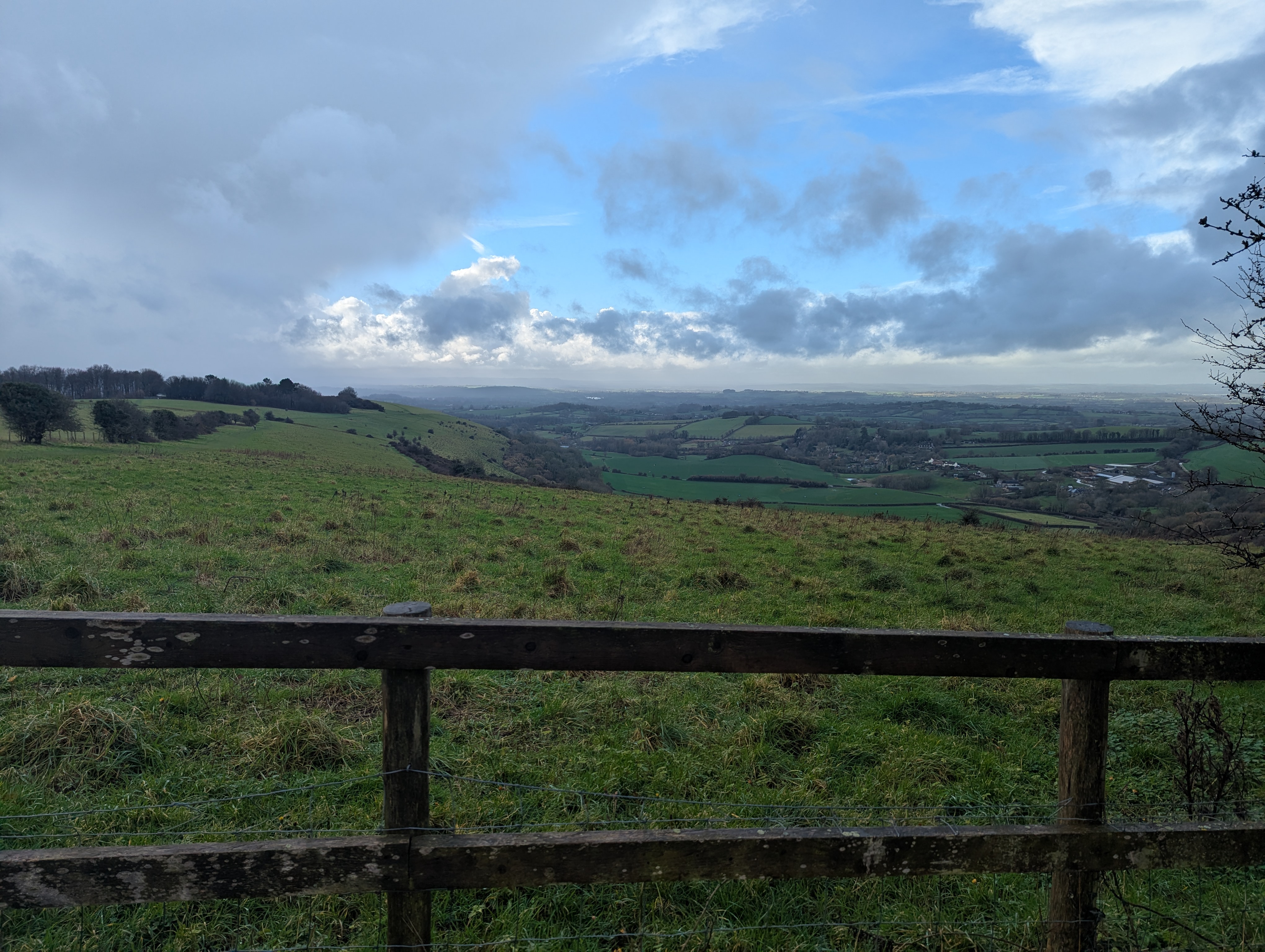 View from the top of Fontmell and Melbury Downs