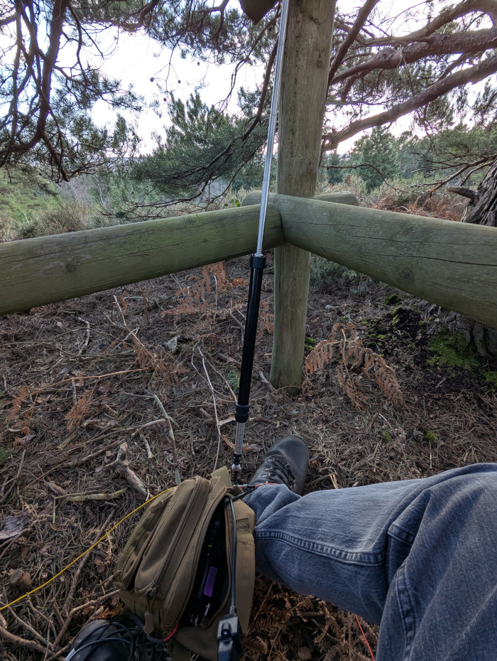 RHM-8B antenna and FT-891 in use