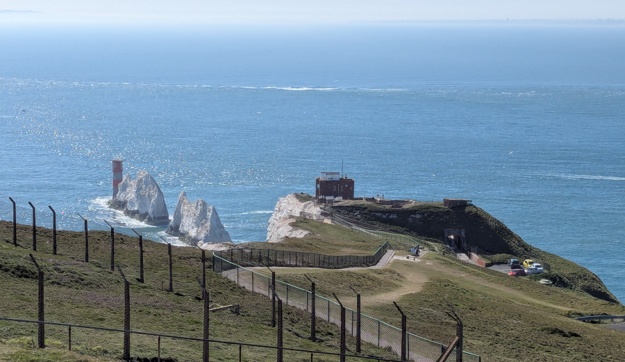 Needles lighthouse and Old Battery