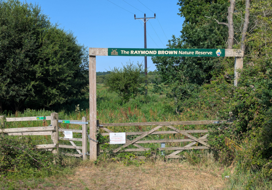 Raymond Brown Nature Reserve sign