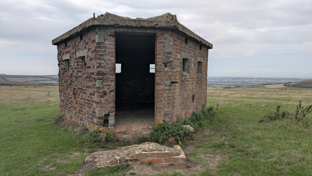 Ruins of an old brick building