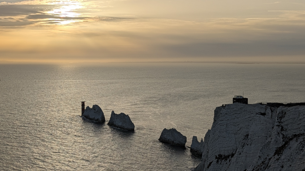 The Needles at sunset