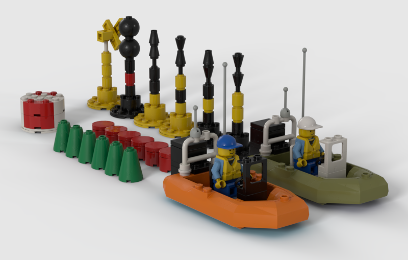 Render of the complete set
