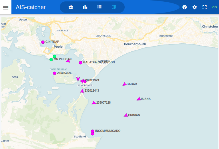 AIS-Catcher Map