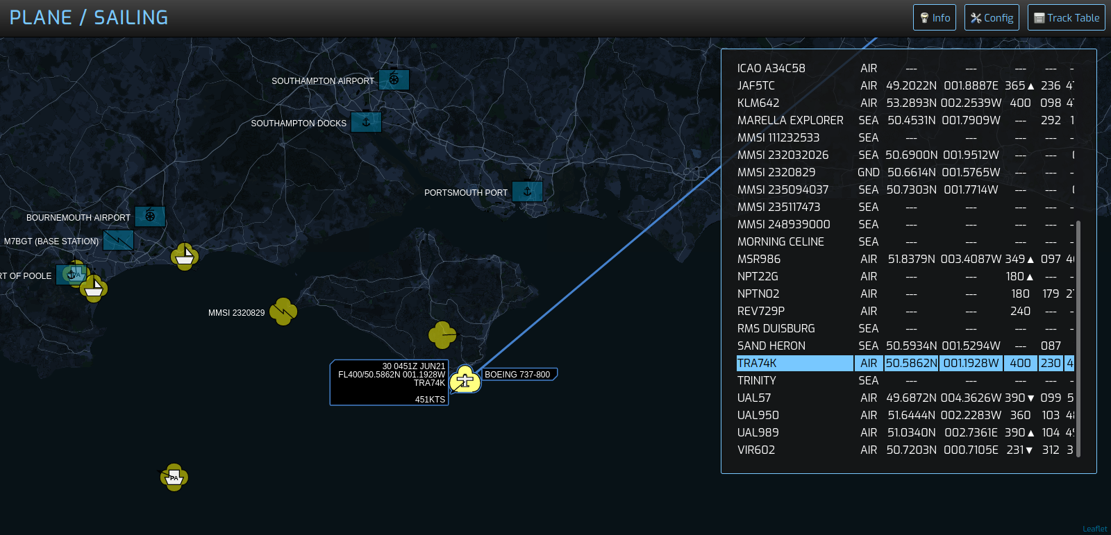 Plane/Sailing v2 Interface