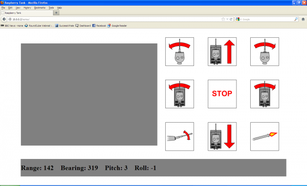 Laptop Web UI with Sensor Data